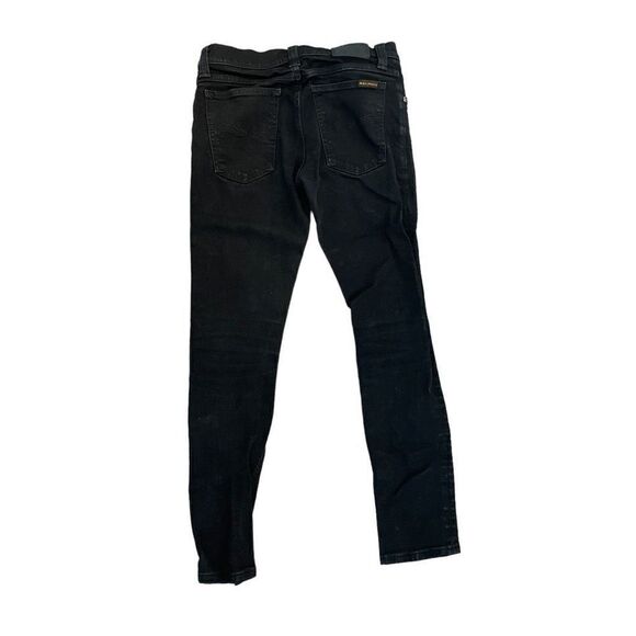 NUDIE Jeans Tight Long John Organic Black Black N619 27x32 HEMMED - Picture 3 of 11